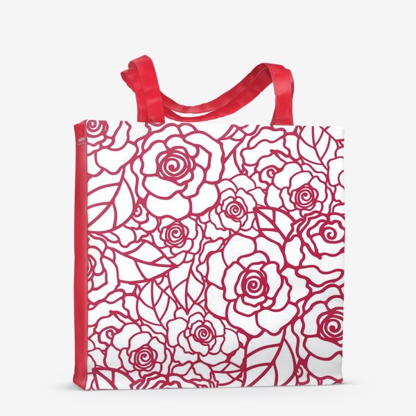 Сумка-шоппер «бесшовный паттерн цветы»