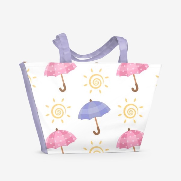 Пляжная сумка &laquo;Зонтики и солнце&raquo;