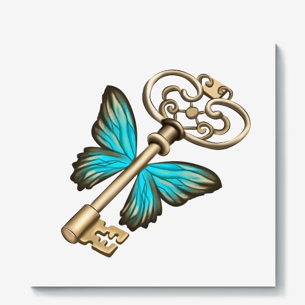 Холст «Ключ с крыльями»