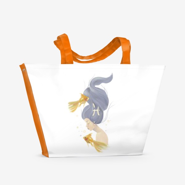 Пляжная сумка «Из созвездия рыб»