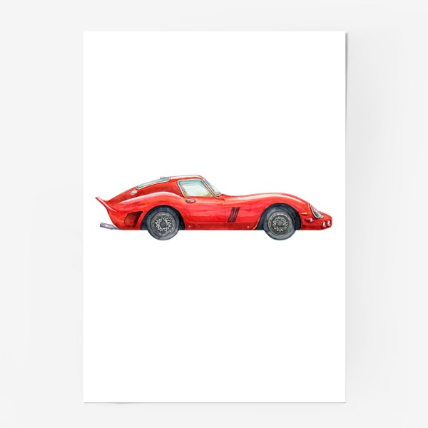 Постер «Феррари 250 GT красная»