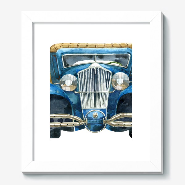 Картина «Ретро автомобиль синий»