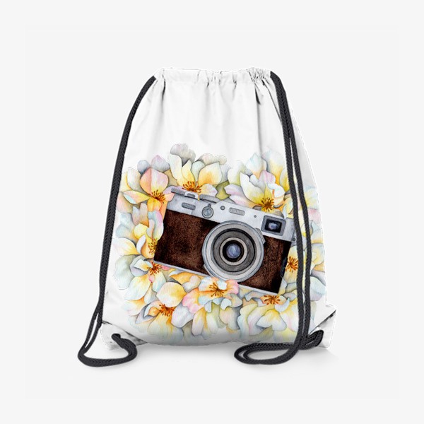 Рюкзак «Фотоаппарат в цветах»