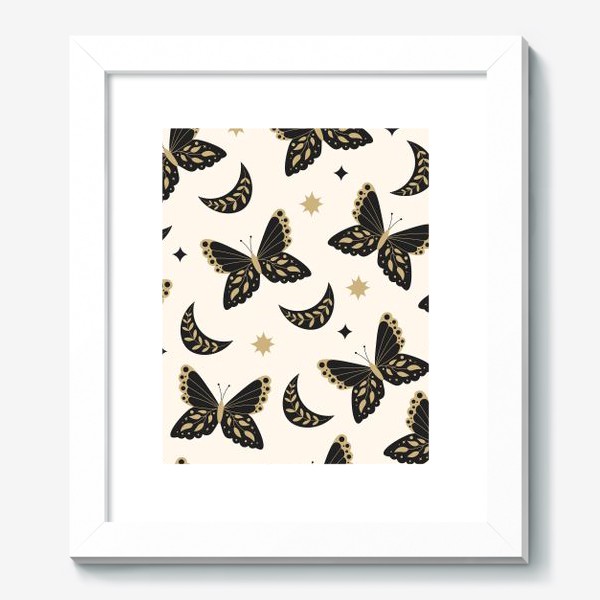 Картина «Винтажные бабочки и звезды»