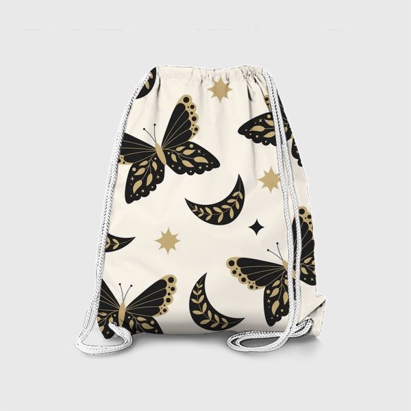 Рюкзак «Винтажные бабочки и звезды»