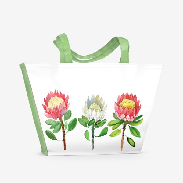 Пляжная сумка «австралийские цветы »