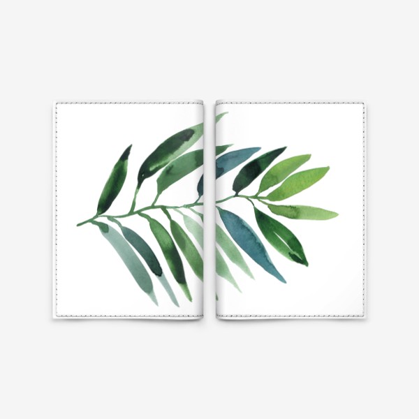 Обложка для паспорта «тропический лист »