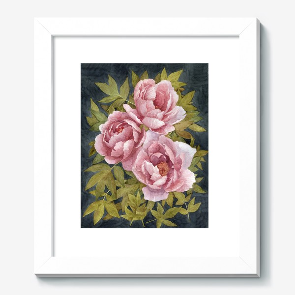 Картина «Букет розовых пионов»