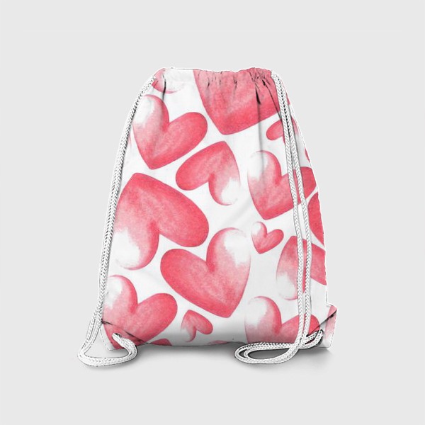 Рюкзак «Розовые сердца - паттерн»
