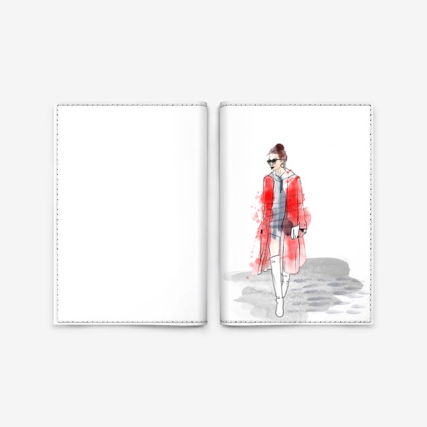 Обложка для паспорта «Fashion акварель»