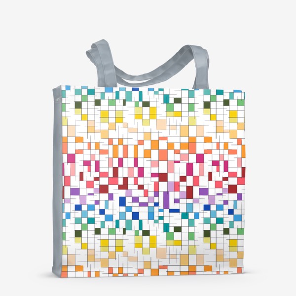 Сумка-шоппер «Абстрактная мозаика (радуга)»
