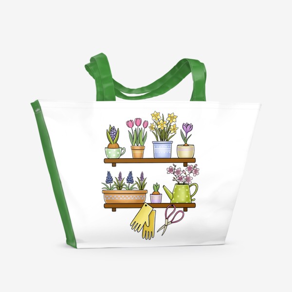 Пляжная сумка «Весенние цветы (8 марта)»