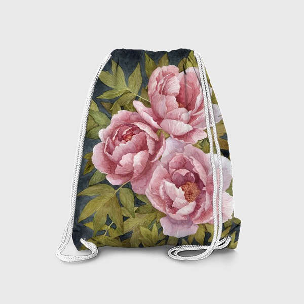 Рюкзак «Букет розовых пионов»