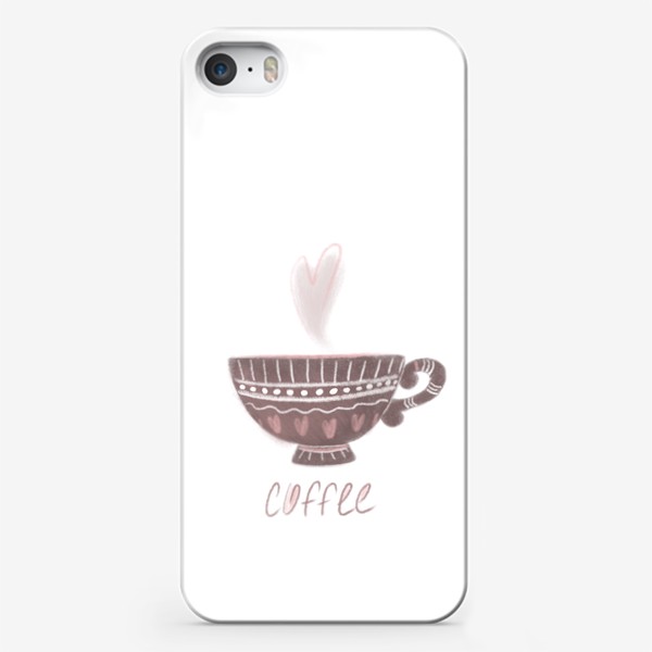 Чехол iPhone «Чашечка кофе - one love»
