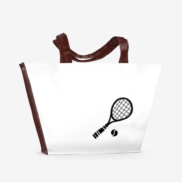Пляжная сумка &laquo;Теннисная ракетка с мячиком&raquo;