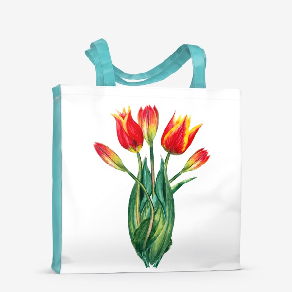 Сумка-шоппер «Весенние цветы Тюльпаны 8 марта»