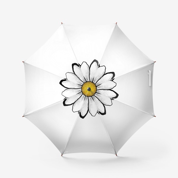 Зонт «Цветок ромашка, любит - не любит»