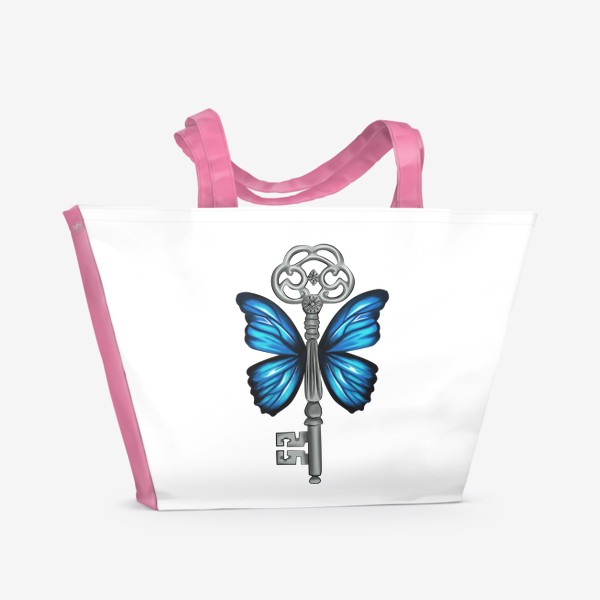 Пляжная сумка «Ключ-бабочка»