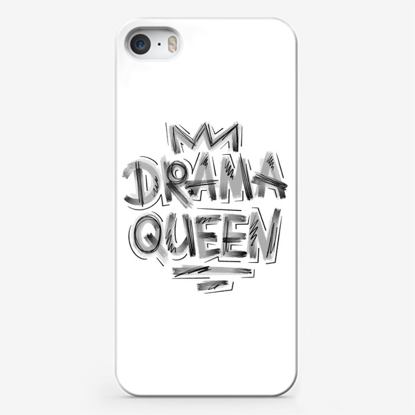 Чехол iPhone «Drama queen. Чб »