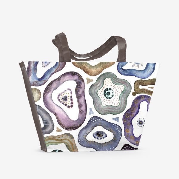 Пляжная сумка «Абстрактные кольца»