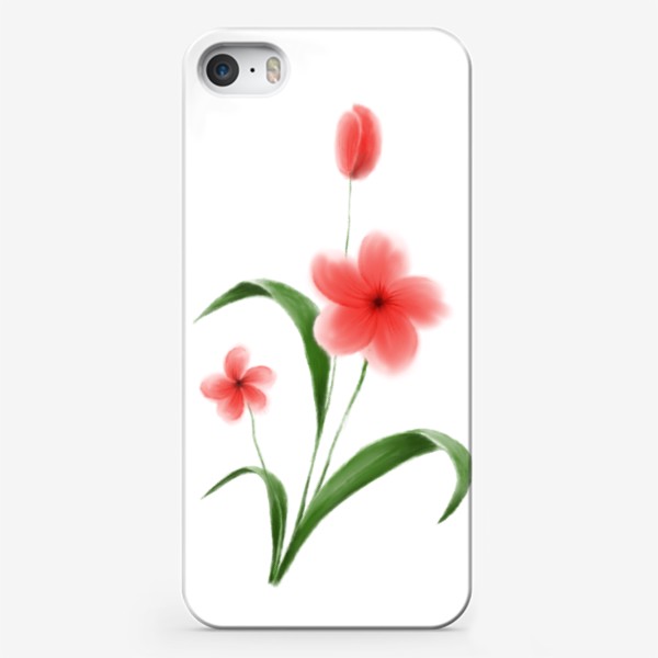 Чехол iPhone «Нежные акварельные цветы»