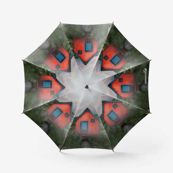 Зонт «Домик на горе»
