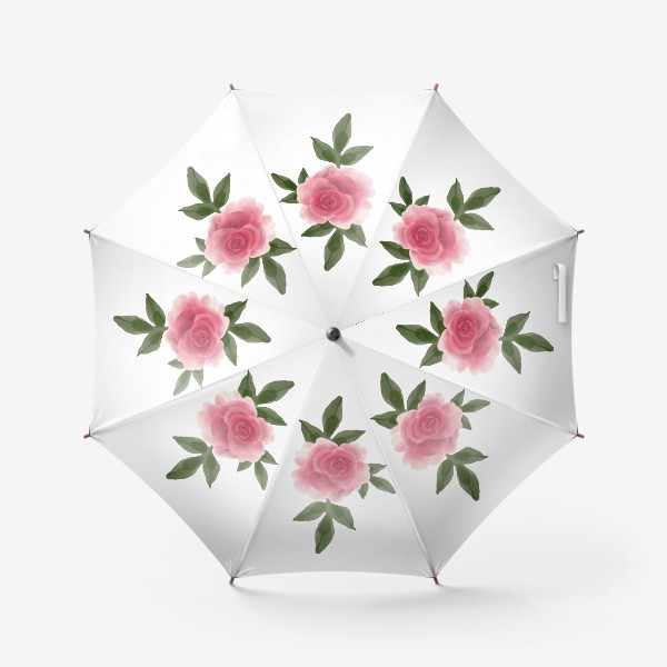 Зонт «Акварельная Роза»