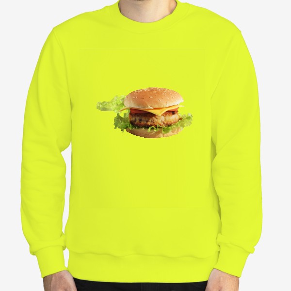 Свитшот «гамбургер, чизбургер, фаст-фуд»