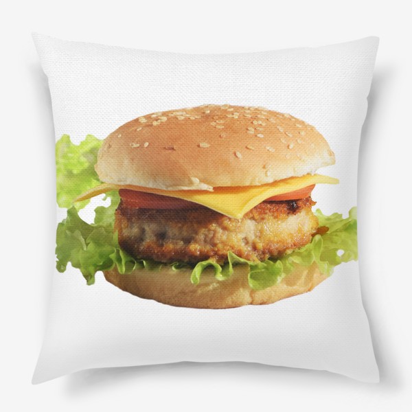 Подушка «гамбургер, чизбургер, фаст-фуд»