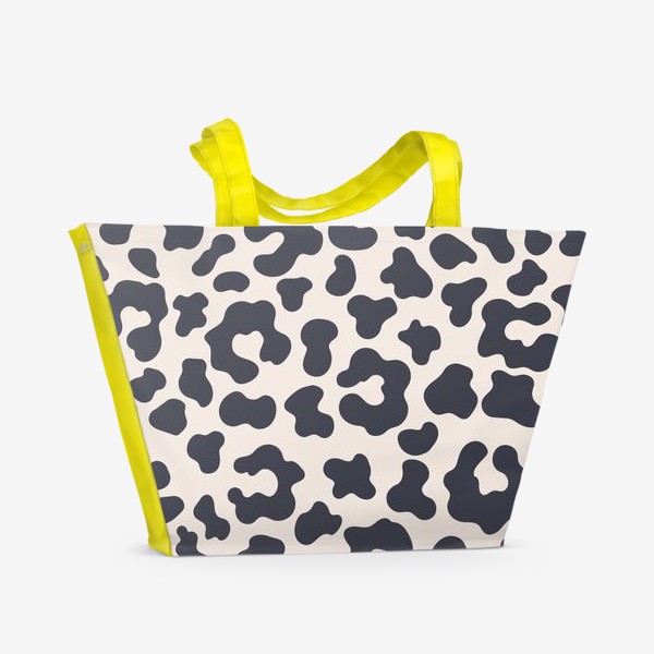 Пляжная сумка «Серый леопард»