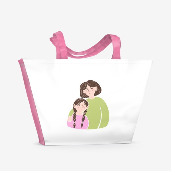 Пляжная сумка «Мама и дочка»