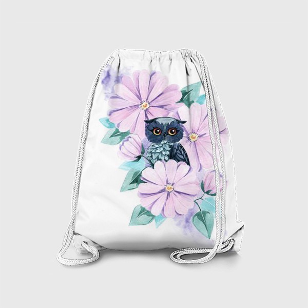Рюкзак «Сова в цветах»