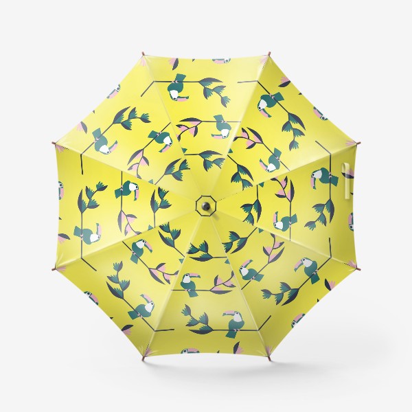 Зонт «Туканы на ветках»