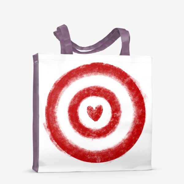 Сумка-шоппер «Любовь - цель прямо в сердце»