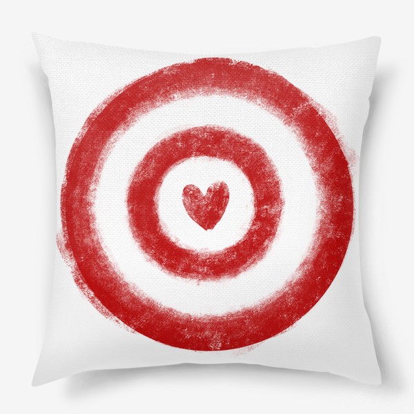 Подушка «Любовь - цель прямо в сердце»