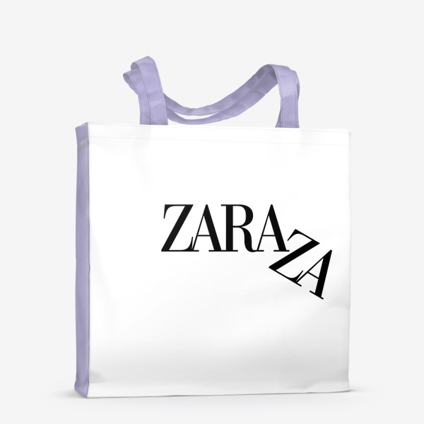 Сумка-шоппер «Зара Zara za логотип мода принт для девушки Fashion»