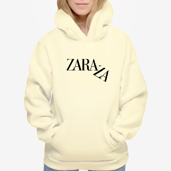 Худи «Зара Zara za логотип мода принт для девушки Fashion»