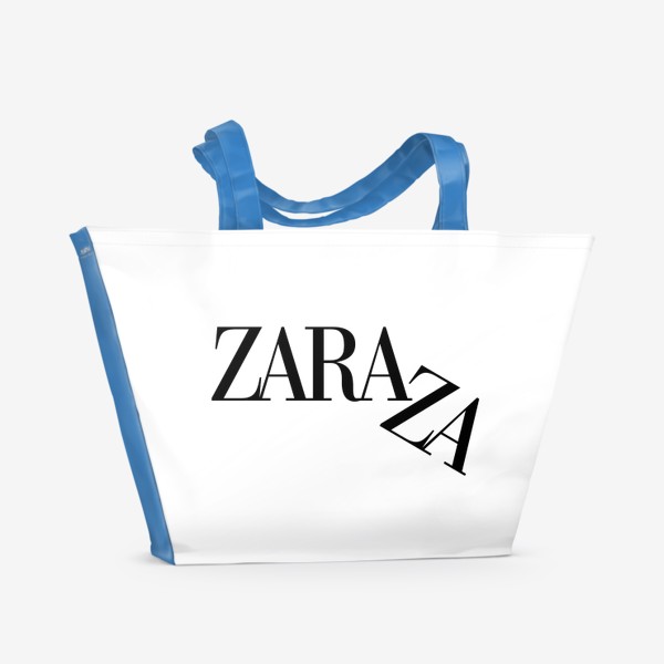 Пляжная сумка «Зара Zara za логотип мода принт для девушки Fashion»