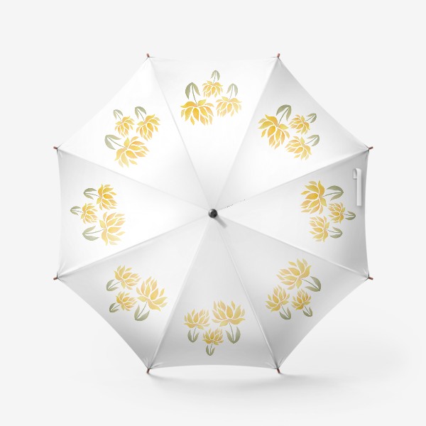 Зонт «Желтые хризантемы»
