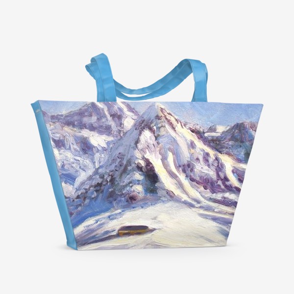 Пляжная сумка «Снежные горы»
