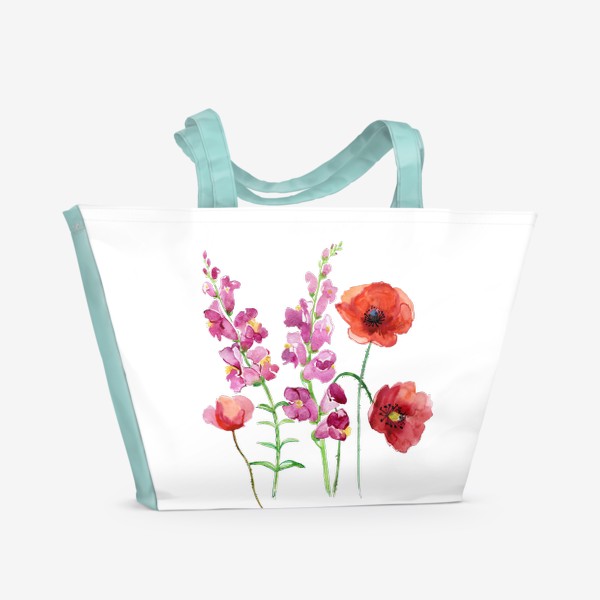 Пляжная сумка &laquo;Розовые цветы &raquo;