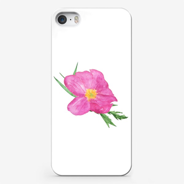 Чехол iPhone «Акварельный розовый пион»
