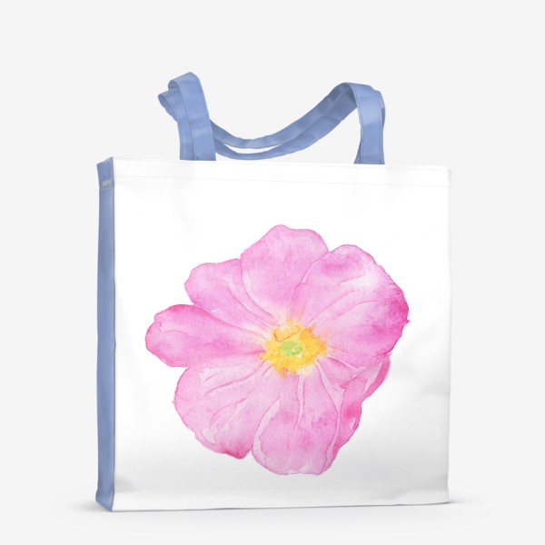 Сумка-шоппер «Акварельный цветок розовый пион»