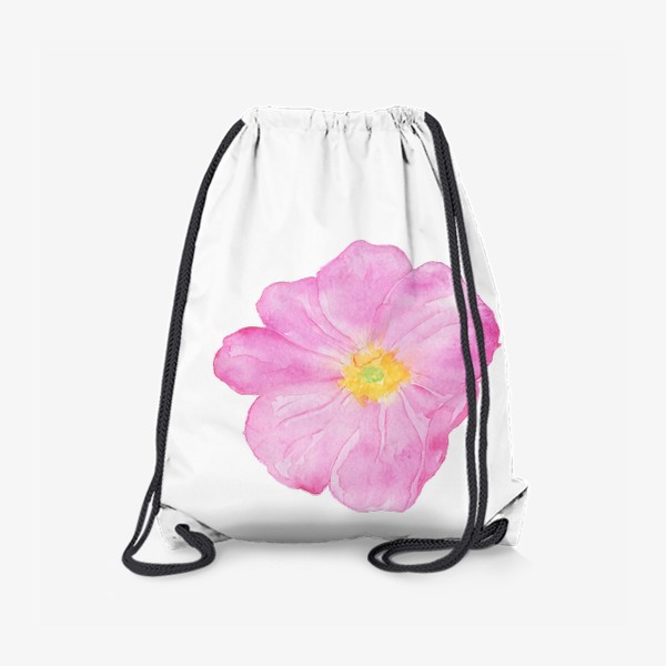 Рюкзак «Акварельный цветок розовый пион»