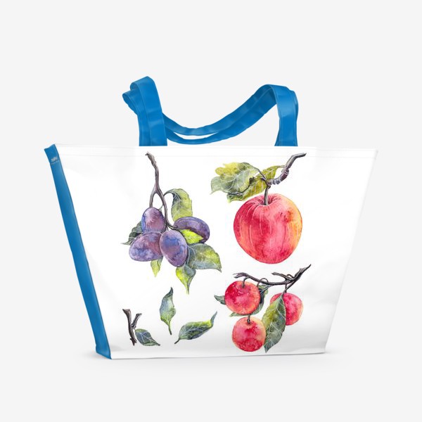 Пляжная сумка «Слива и яблоко»