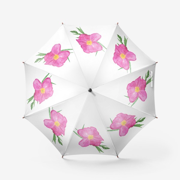 Зонт «Акварельный розовый пион»