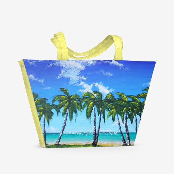 Пляжная сумка «Десять пальм на море»