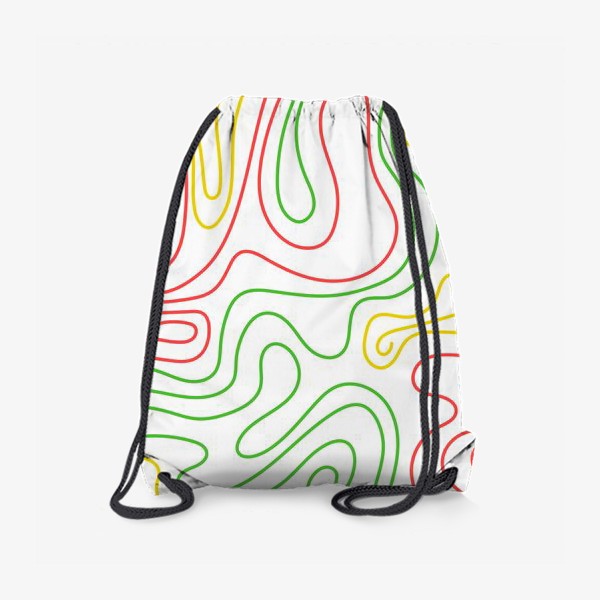 Рюкзак «Разноцветные линии. Абстрактный паттерн»