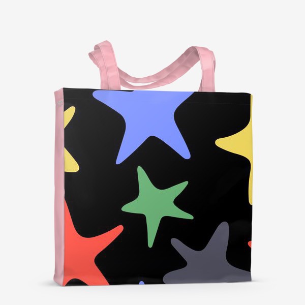 Сумка-шоппер «Большие цветные звёзды»