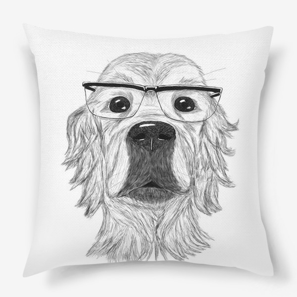 Подушка «Собака в очках»